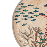 Set de 2 assiettes plates Ø27 en mélamine - Sea life