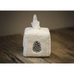 Boîte à mouchoirs bouclette Pomme de pin - Catia Luca