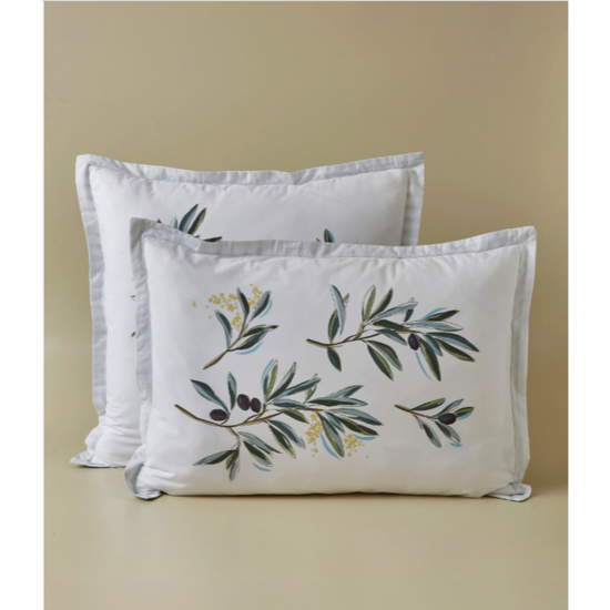 Taie d'oreiller imprimée L'Oliveraie - Sylvie Thiriez 