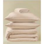 Drap housse Satin/Lyocell Beige pétale - Sylvie Thiriez