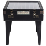 Table d'appoint collector noir 55x55 cm 