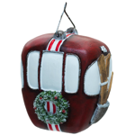 Suspension téléphérique rouge en résine - Chehoma