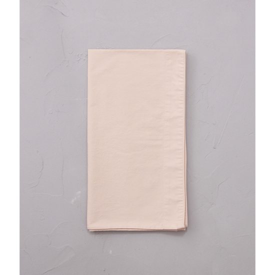 Taie de traversin percale lavée Rose Nude - 43x185 - Sylvie Thiriez