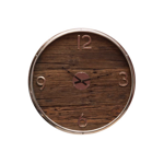 Horloge en bois et nickel Classy - Chehoma