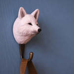 Crochet sculpté à la main Renard polaire