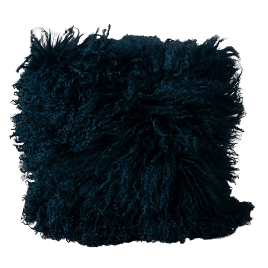 Coussin agneau du Tibet 35x35 - Petrol