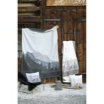 Savona Plaid 150X200 Paysages d'Hiver - Anthracite