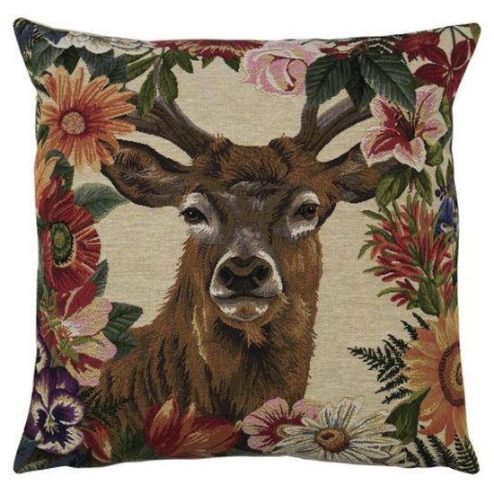 Coussin Cerf rouge - 45x45 cm