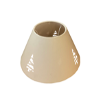 Abat jour crème perforé sapins 1051CP 