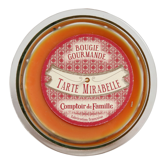 Bougie gourmande Tarte mirabelle - Comptoir de Famille