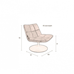 Bar lounge chair - Zuiver