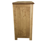 Commode épicéa massif huilé 3 tiroirs - Découpe coeur 