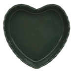 Plat coeur Charlotte Romarin Ø24cm - Côté Table 