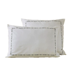 Lot de 2 taies d'oreiller En pointillés Kaki - Sylvie Thiriez