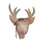 Trophée suédine Cerf Earth 70 x 60 cm - Maison Yak
