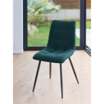 Chaise Angele - Tissu bleu turquoise