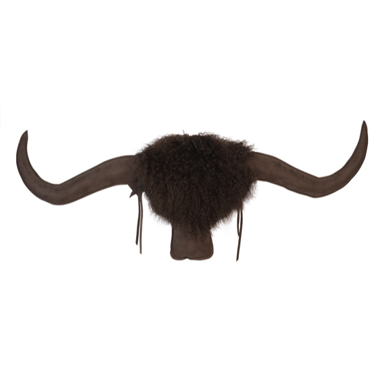 Trophée suédine Yack XXL PortoBello 120x55 cm - Maison Yack