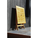 Table carrée pliante en teck VITENDO 70