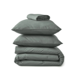 Taie de traversin percale lavée Vert sauge - 43x185 - Sylvie Thiriez