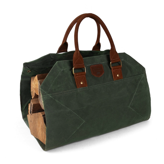 Sac à buches 2 en 1 CRAFTWOOD - Vert Anglais