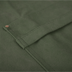 Tablier en cuir et toile vintage n°325 - Vert olive