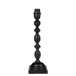 Pied de lampe ornement noir - H40