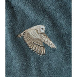 Éponge brodée L'Envol bleu fumé - Sylvie Thiriez