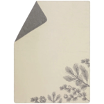 Savona plaid velours Branchages Écru - 150x200