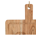 Planche à découper Poule basse-cour naturel 50x30 - Comptoir de Famille