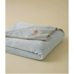 Plaid Bien au chaud 150x175 - Bleu glacier - Sylvie Thiriez