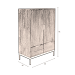 Cabinet Saroo 2DR 2DO - Dutchbone