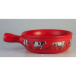 Service à fondue vaches 6P - Ø22cm 