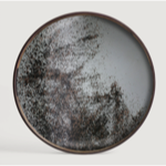 Clear mirror tray - round - S 