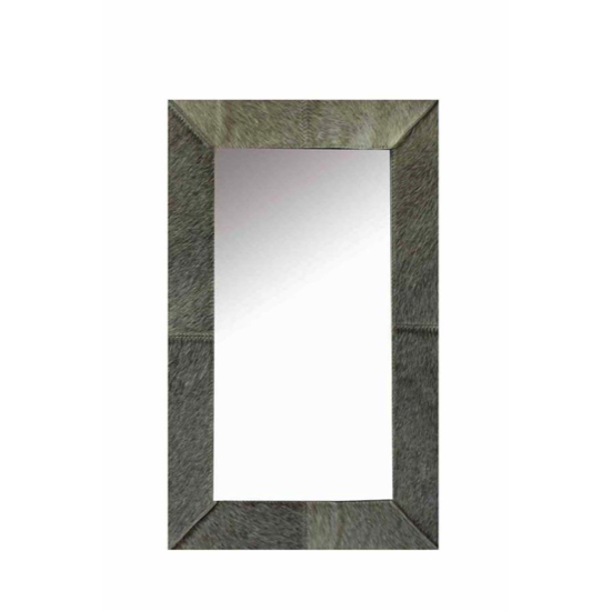 Miroir en peau Alaska - Gris 130x80 - Angel des Montagnes