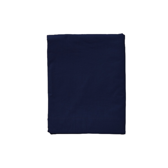 Drap percale lavée Bleu de chauffe - Sylvie Thiriez