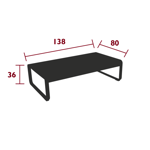Grande table basse Bellevie 138x80 - Fermob
