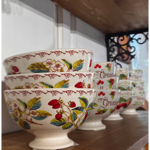 Bol fleur fraise des bois - Comptoir de Famille