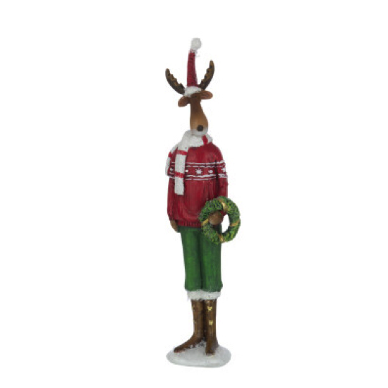 Cerf rouge et vert - S H19 - Couronne