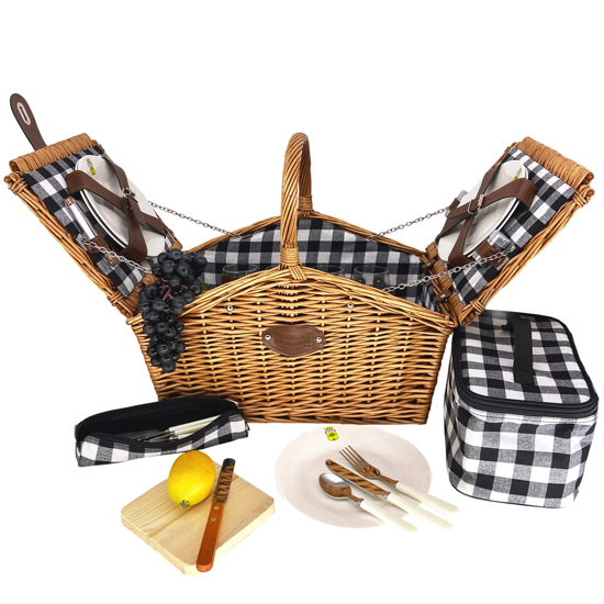 Panier Pique-nique osier 4P - Montaigne