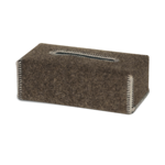 Bo�te � mouchoirs en feutre de laine naturelle Alpen - Catia Luca