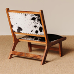 Fauteuil Cheyenne en peau de vache - Chehoma