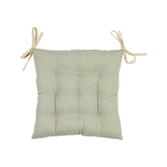 Galette de chaise Campagne Sauge 40x40 - Comptoir de Famille