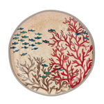 Set de 2 assiettes plates Ø27 en mélamine - Sea life