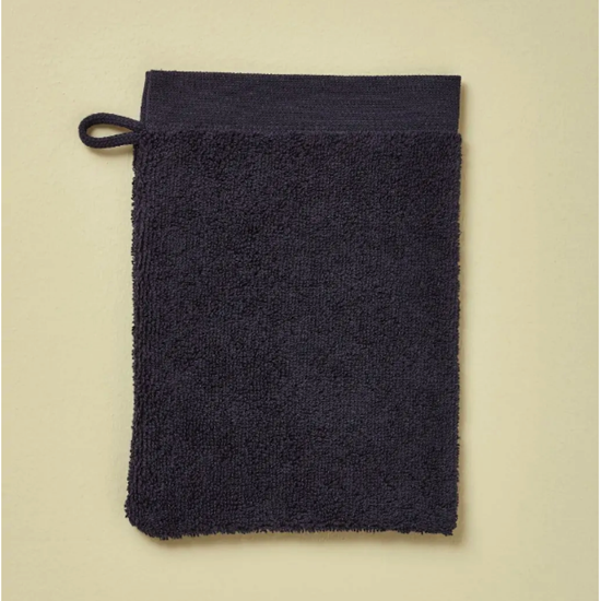 Gant de toilette Après-ski bleu nuit - Sylvie Thiriez
