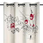 Pan de rideau Villard Écru - 140x260