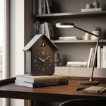 Horloge à coucou avec pendule "Home" - Charcoal