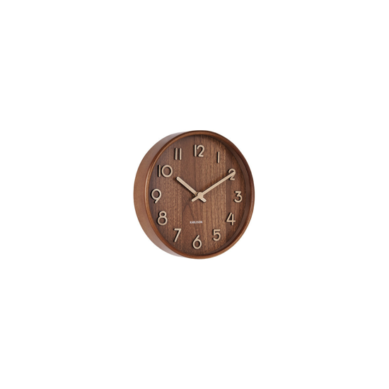 Horloge murale Pure Petite Bois foncé