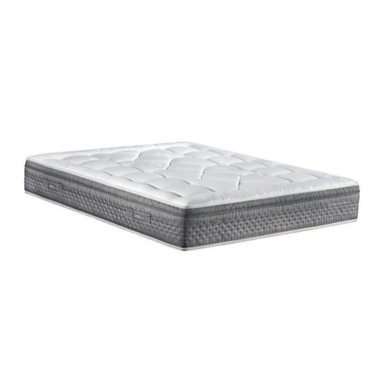 Matelas Epeda Perseides Confort moelleux Soutien ferme H33 cm - Trame argenté