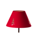 Abat jour rouge sapins perforé 1038RP