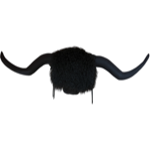 Trophe sudine Yack XXL Noir 120x55 cm - Maison Yak